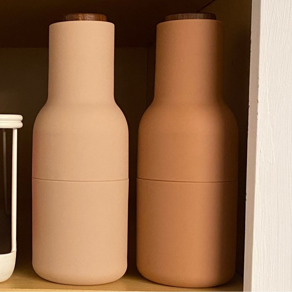 Burke Decor Bottle Grinder Salt and Pepper: Nude